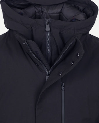 Jas sesle hood donkerblauw