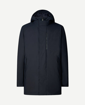 Jas sesle hood donkerblauw