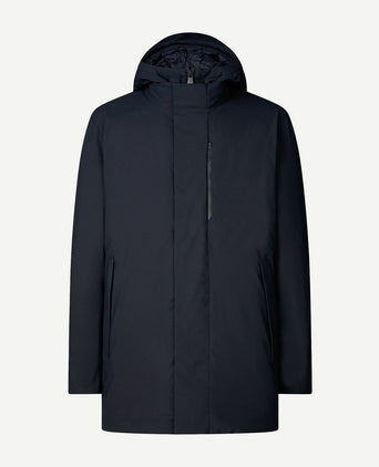 Jas sesle hood donkerblauw