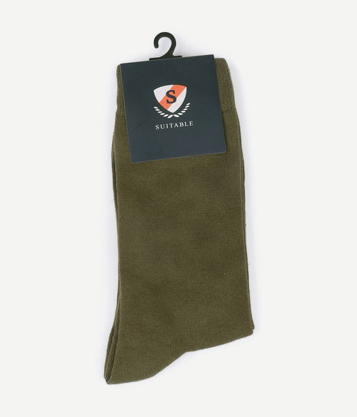 Suitable sokken bio olijfgroen