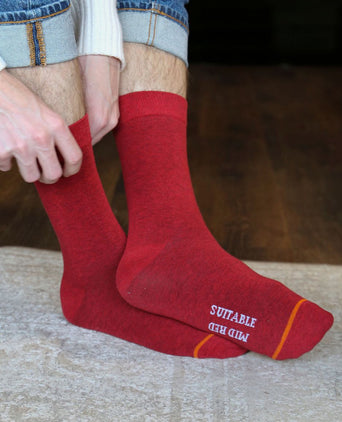 Suitable sokken bio rood