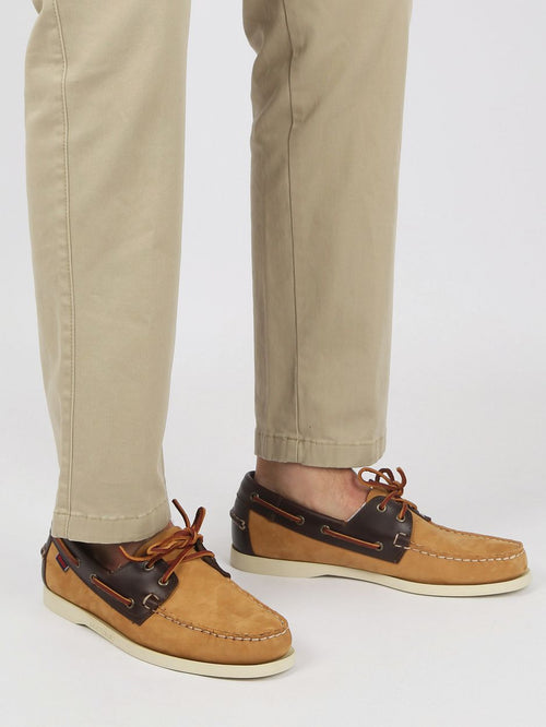 Sebago bootschoenen docksides portland beige bruin