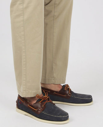 Sebago bootschoenen docksides portland donkerblauw bruin