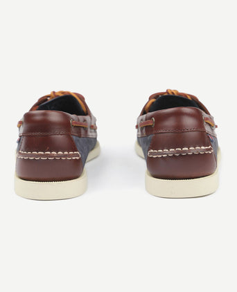 Sebago bootschoenen docksides portland donkerblauw bruin