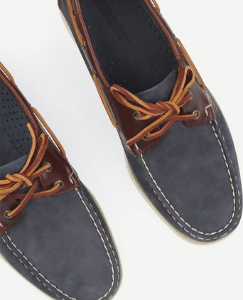 Sebago bootschoenen docksides portland donkerblauw bruin