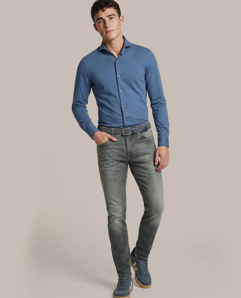 Sorona overhemd denim blauw