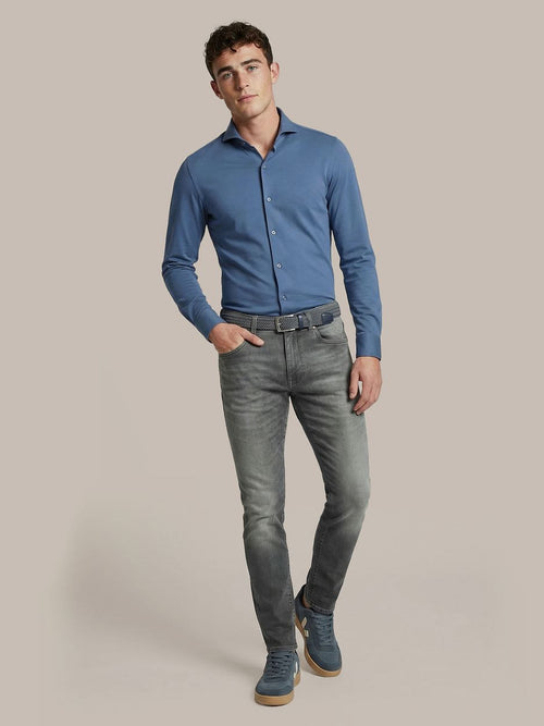 Sorona overhemd denim blauw