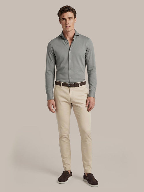 Sorona overhemd mid grijs