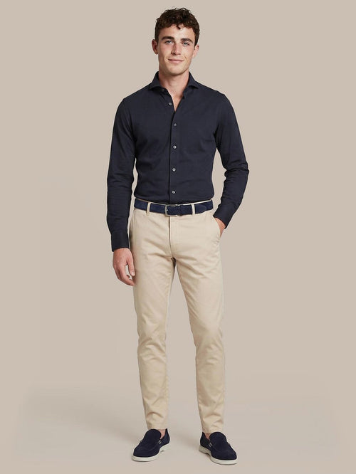 Sorona overhemd donkerblauw