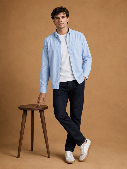 The tommy overhemd lichtblauw