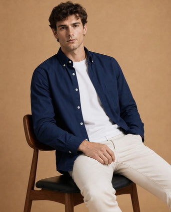 The tommy overhemd donkerblauw