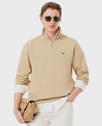 Pullover zipper beige