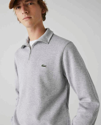 Pullover zipper lichtgrijs