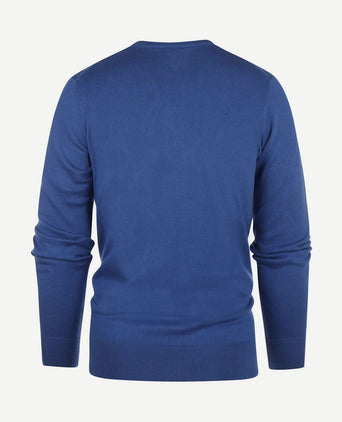 Trui cotton cashmere kobaltblauw