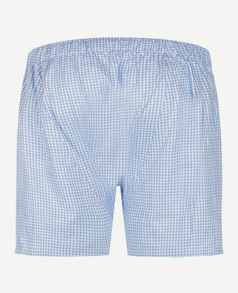 Steppin' Out boxershort ruit lichtblauw
