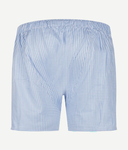 Steppin' Out boxershort ruit lichtblauw