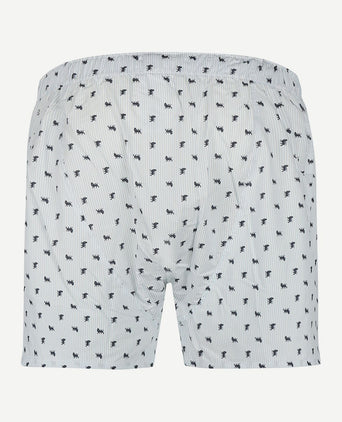 Boxershort print lichtblauw