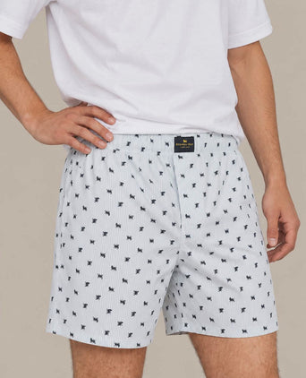 Boxershort print lichtblauw