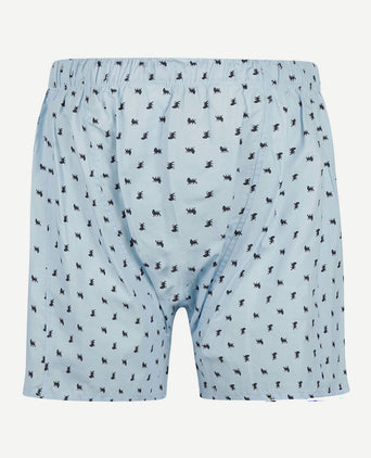Boxershort print leeuw lichtblauw