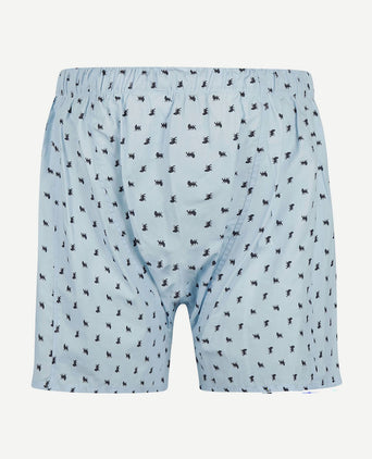 Boxershort print leeuw lichtblauw