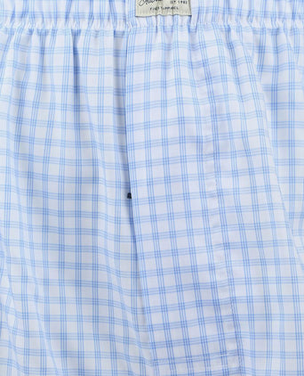 Boxershort ruit blauw
