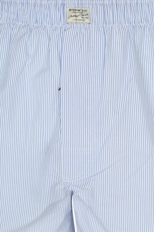 Boxershort striped blauw