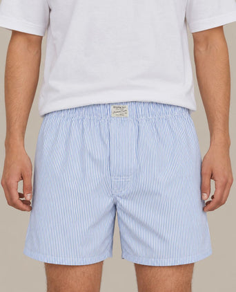 Boxershort striped blauw
