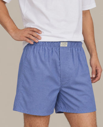 Boxershort Oxford blauw