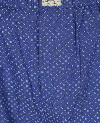 Boxershort geoprint blauw