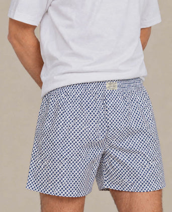 Boxershort bloem blauw