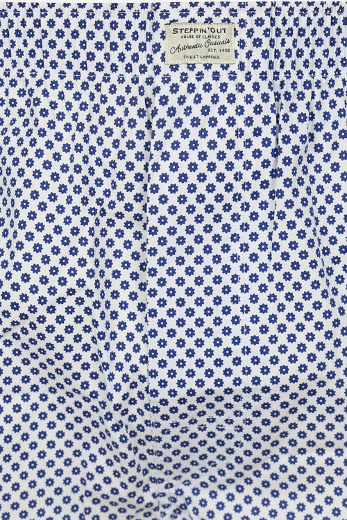 Boxershort bloem blauw