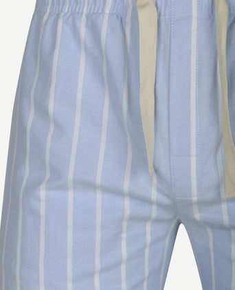 Loungebroek streep lichtblauw