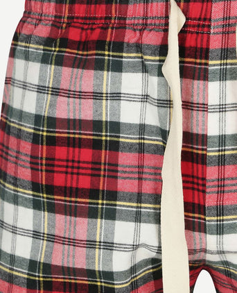 Loungebroek ruit rood