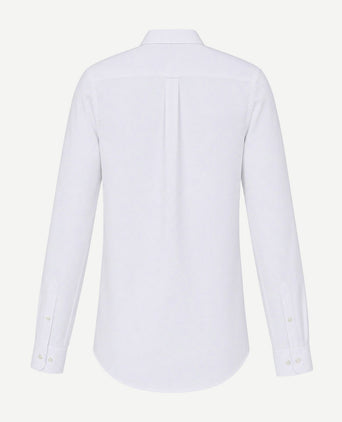 Extra long sleeves fine Oxford overhemd