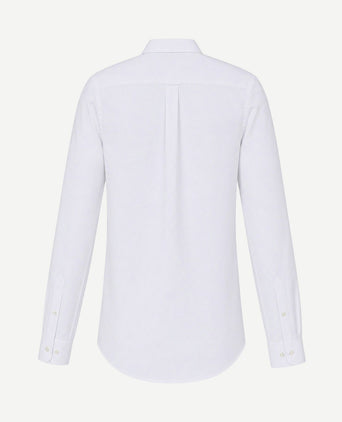 Extra long sleeves fine Oxford overhemd