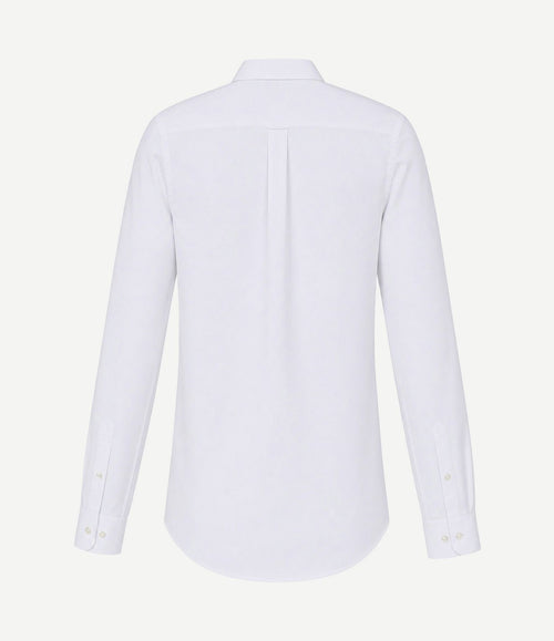 Extra long sleeves fine Oxford overhemd