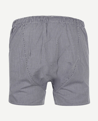 Boxershort ruit donkerblauw