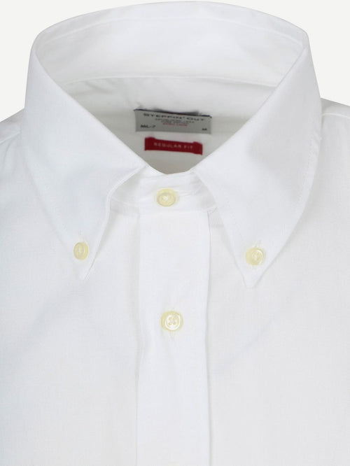 Extra lange mouwen overhemd wit