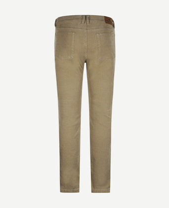 Corduroy broek johnson sand