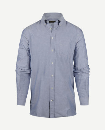 Overhemd Oxford melange blauw