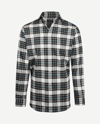 Flanel overhemd ruit zwart groen