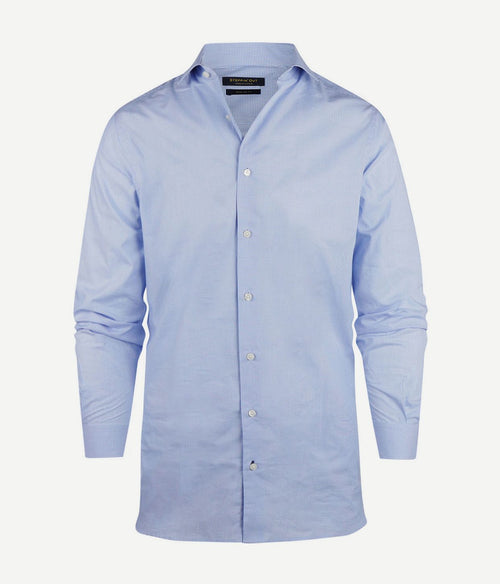 Steppin' Out overhemd ruit lichtblauw | Regular-fit