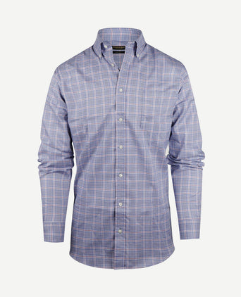 Overhemd ruiten blauw rood