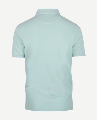 Polo piqué klassiek turquoise