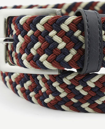 Geweven riem multicolour donkerblauw