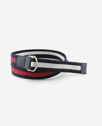 Tape riem donkerblauw rood