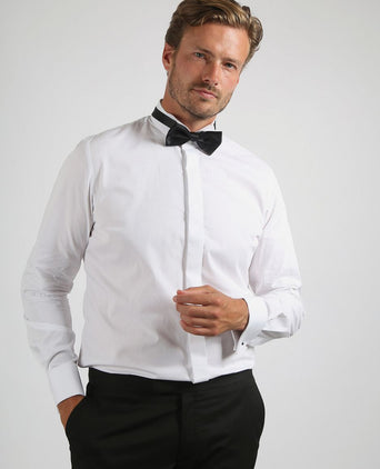 Smoking overhemd miami wit | Regular-fit