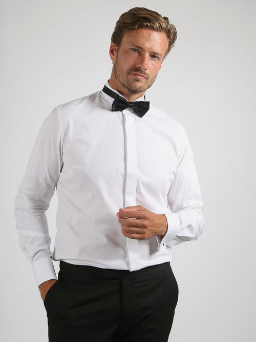 Smoking overhemd miami wit | Regular-fit