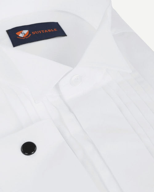 Smoking overhemd plisse | Regular-fit