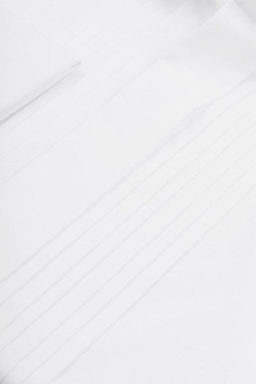 Smoking overhemd plisse wit | Regular-fit